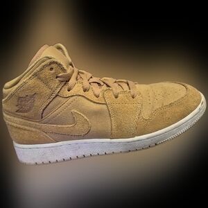 Nike Kids 5y Tan High-Top Sneakers